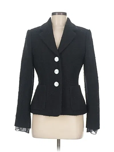 Pre-owned Banana Republic Wool Blazer Jacket In Black