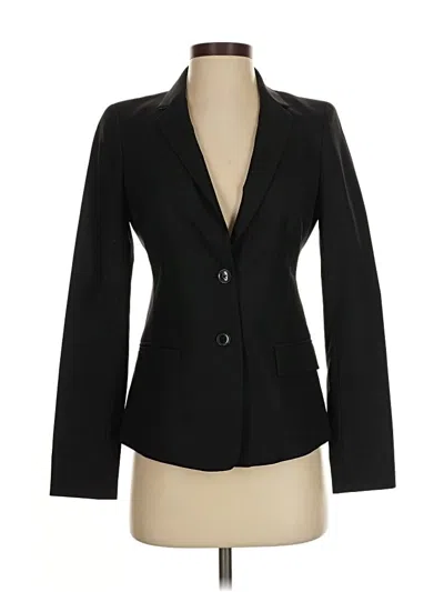 Pre-owned Banana Republic Wool Blazer Jacket In Black