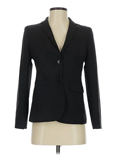 Pre-owned Banana Republic Wool Blazer Jacket In Black