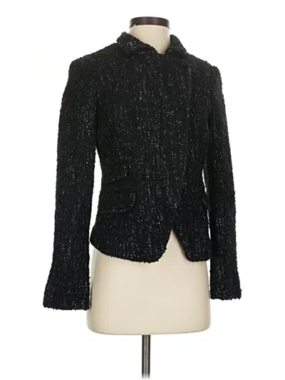 Pre-owned Banana Republic Wool Blazer Jacket In Black