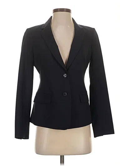 Pre-owned Banana Republic Wool Blazer Jacket In Black