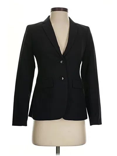 Pre-owned Banana Republic Wool Blazer Jacket In Black