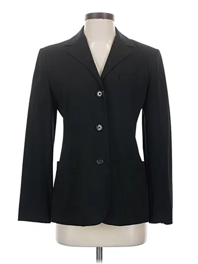 Pre-owned Banana Republic Wool Blazer Jacket In Black