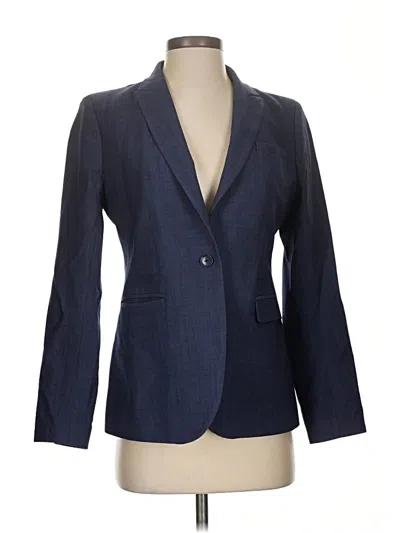 Pre-owned Banana Republic Wool Blazer Jacket In Blue