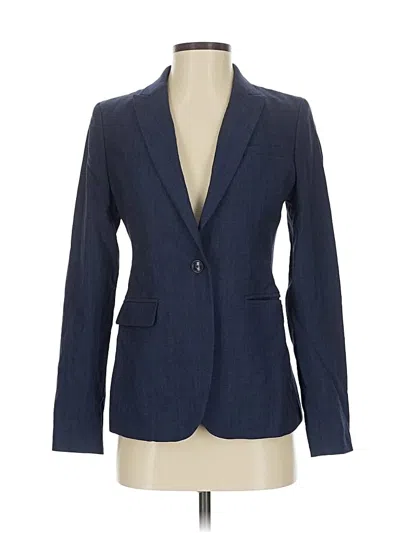 Pre-owned Banana Republic Wool Blazer Jacket In Blue