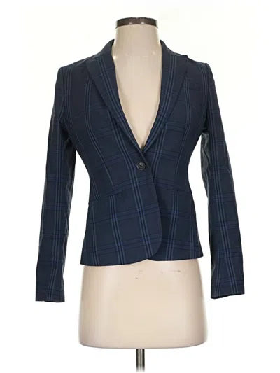Pre-owned Banana Republic Wool Blazer Jacket In Blue