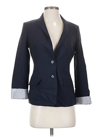 Pre-owned Banana Republic Wool Blazer Jacket In Blue