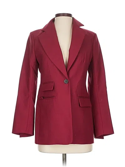 Pre-owned Banana Republic Wool Blazer Jacket In Burgundy