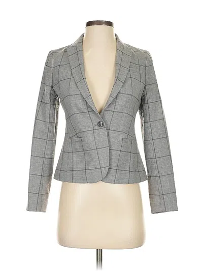 Pre-owned Banana Republic Wool Blazer Jacket In Gray