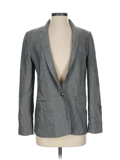 Pre-owned Banana Republic Wool Blazer Jacket In Gray