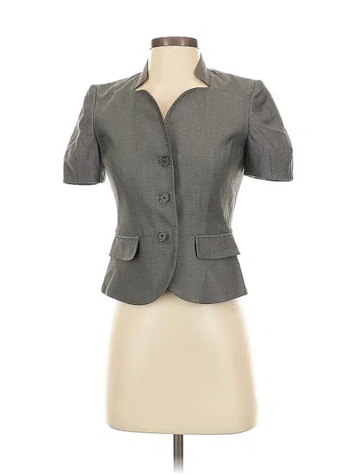 Pre-owned Banana Republic Wool Blazer Jacket In Gray