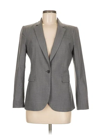 Pre-owned Banana Republic Wool Blazer Jacket In Gray