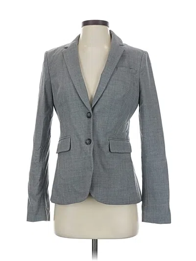 Pre-owned Banana Republic Wool Blazer Jacket In Gray
