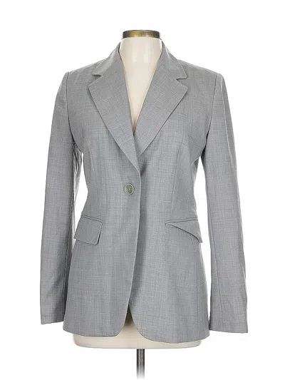 Pre-owned Banana Republic Wool Blazer Jacket In Gray