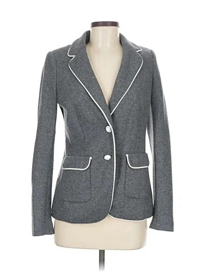 Pre-owned Banana Republic Wool Blazer Jacket In Gray
