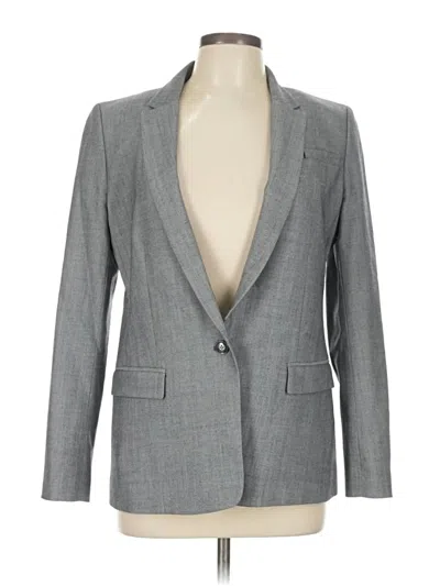 Pre-owned Banana Republic Wool Blazer Jacket In Gray
