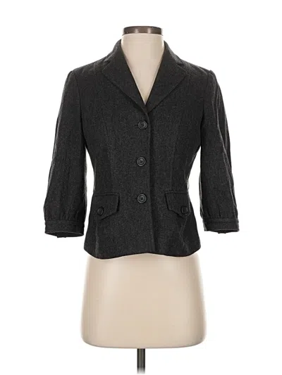 Pre-owned Banana Republic Wool Blazer Jacket In Gray
