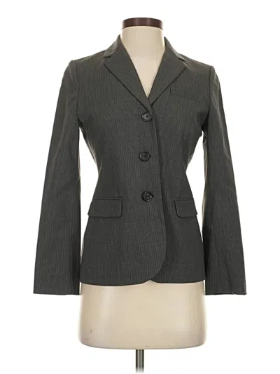 Pre-owned Banana Republic Wool Blazer Jacket In Gray
