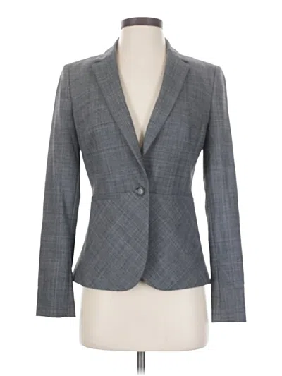 Pre-owned Banana Republic Wool Blazer Jacket In Gray