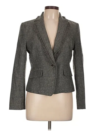Pre-owned Banana Republic Wool Blazer Jacket In Gray