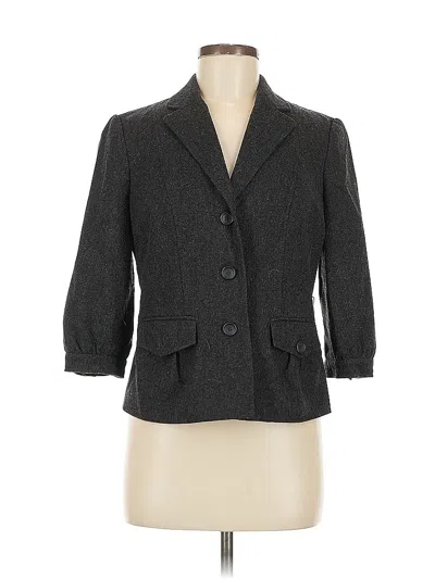 Pre-owned Banana Republic Wool Blazer Jacket In Gray