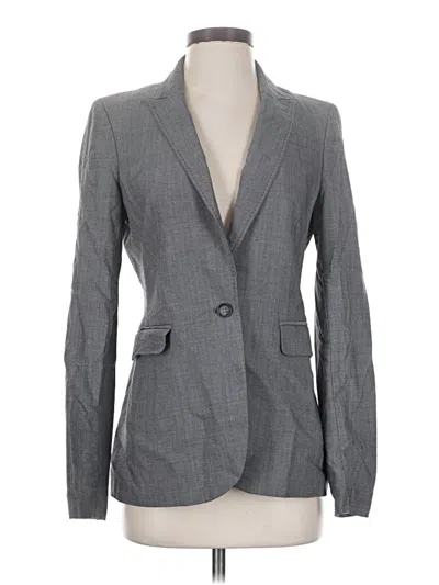 Pre-owned Banana Republic Wool Blazer Jacket In Gray