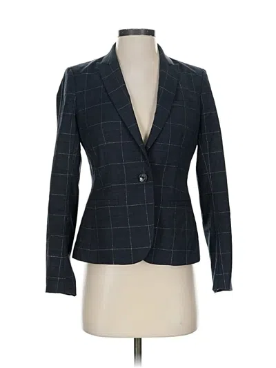 Pre-owned Banana Republic Wool Blazer Jacket In Gray