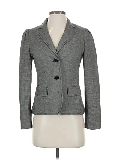 Pre-owned Banana Republic Wool Blazer Jacket In Gray