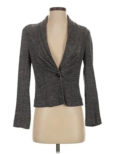 Pre-owned Banana Republic Wool Blazer Jacket In Gray
