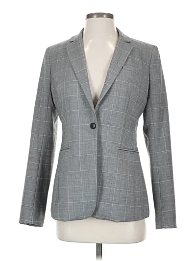 Pre-owned Banana Republic Wool Blazer Jacket In Gray