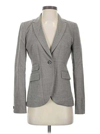 Pre-owned Banana Republic Wool Blazer Jacket In Gray