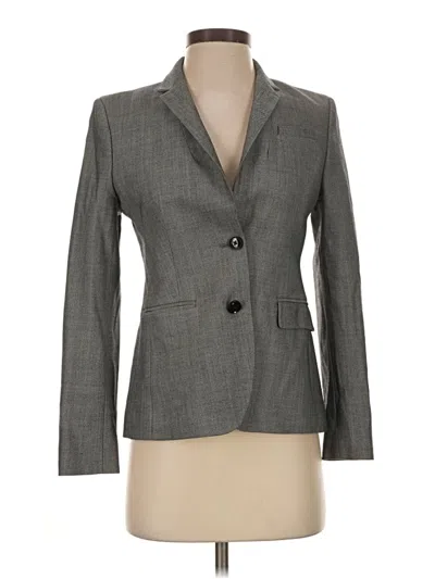 Pre-owned Banana Republic Wool Blazer Jacket In Gray