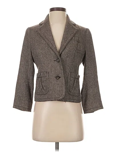 Pre-owned Banana Republic Wool Blazer Jacket In Gray