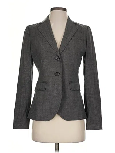 Pre-owned Banana Republic Wool Blazer Jacket In Gray