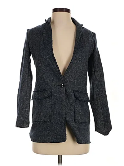 Pre-owned Banana Republic Wool Blazer Jacket In Gray