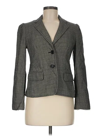 Pre-owned Banana Republic Wool Blazer Jacket In Gray
