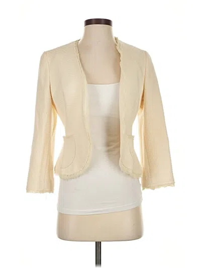 Pre-owned Banana Republic Wool Blazer Jacket In White