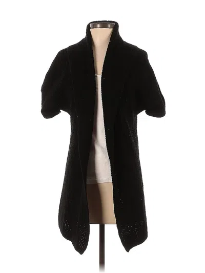 Pre-owned Banana Republic Wool Cardigan Sweater In Black