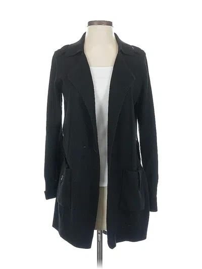 Pre-owned Banana Republic Wool Cardigan Sweater In Black