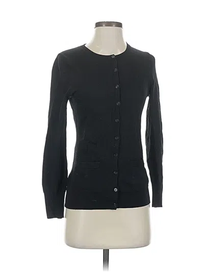 Pre-owned Banana Republic Wool Cardigan Sweater In Black
