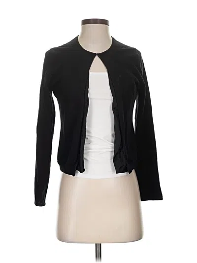 Pre-owned Banana Republic Wool Cardigan Sweater In Black