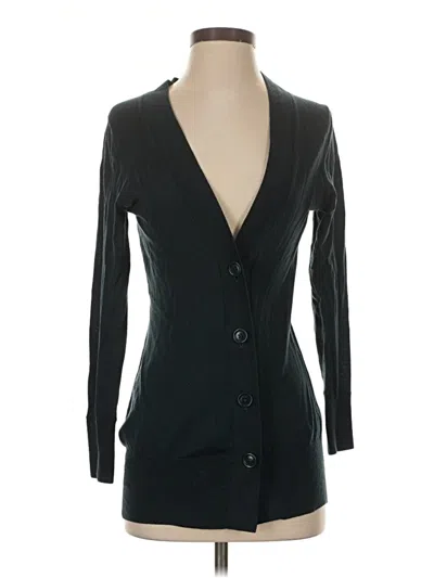 Pre-owned Banana Republic Wool Cardigan Sweater In Black