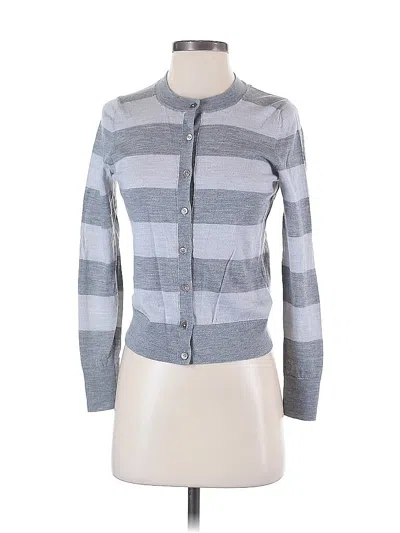 Pre-owned Banana Republic Wool Cardigan Sweater In Gray