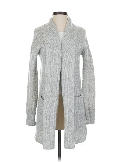 Pre-owned Banana Republic Wool Cardigan Sweater In Gray