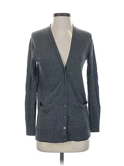 Pre-owned Banana Republic Wool Cardigan Sweater In Gray