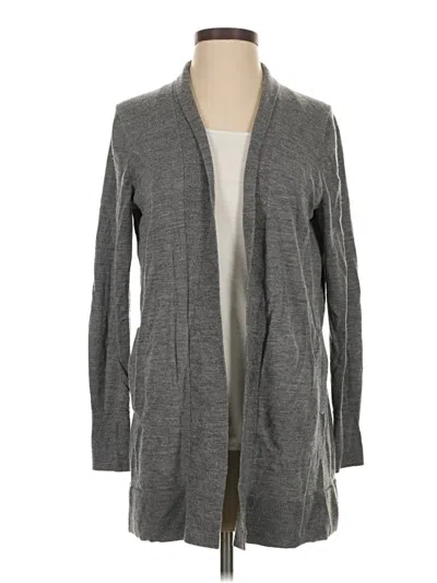 Pre-owned Banana Republic Wool Cardigan Sweater In Gray