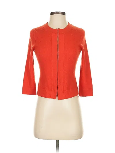 Pre-owned Banana Republic Wool Cardigan Sweater In Orange