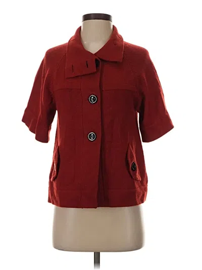 Pre-owned Banana Republic Wool Cardigan Sweater In Red