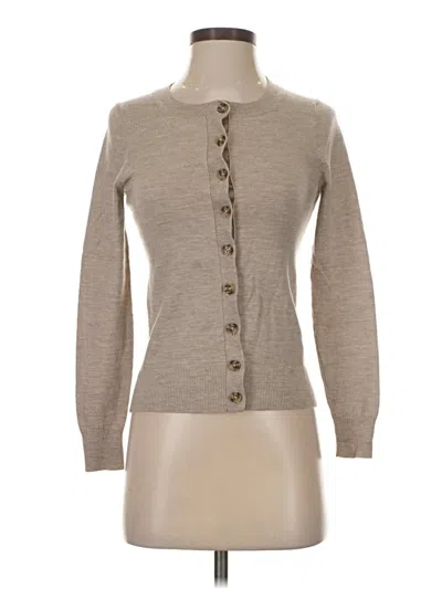 Pre-owned Banana Republic Wool Cardigan Sweater In Tan
