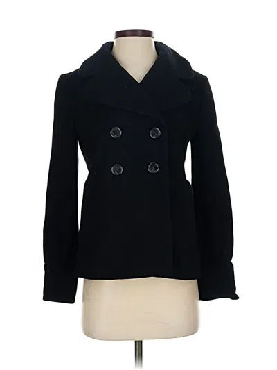 Pre-owned Banana Republic Wool Coat In Black